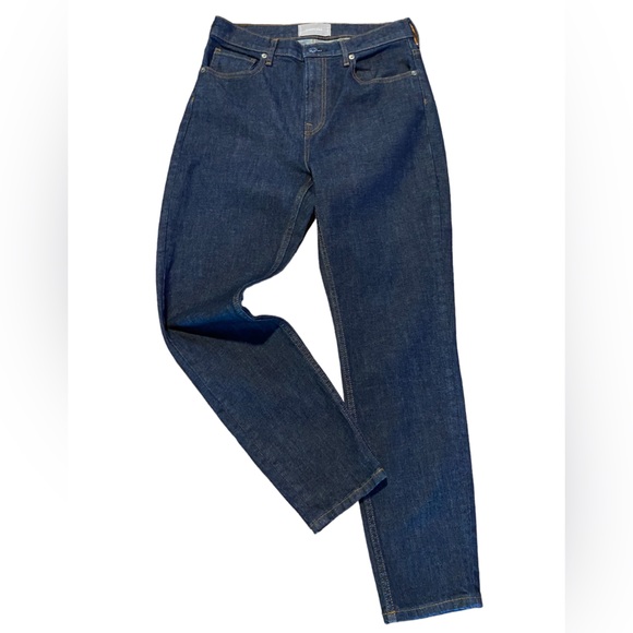 Everlane High-Rise Regular Dark Wash Straight Denim Jeans Size 30 - Picture 2 of 7